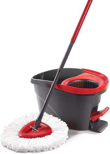 Lantusi Home Household White Easy Wring Spin Mop Refill Steam Mops