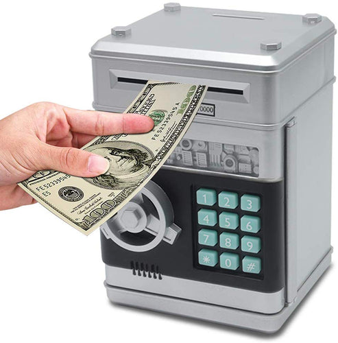 Password Piggy Bank Digital Electronic Money Bank Mini ATM Cash Coin Saving