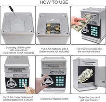 Load image into Gallery viewer, Password Piggy Bank Digital Electronic Money Bank Mini ATM Cash Coin Saving